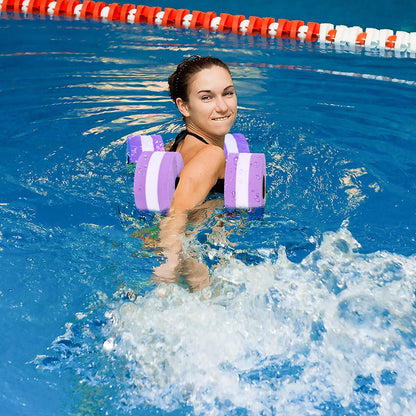Water Aerobics Dumbbell Aqua Fitness Pool Exercise Aquatic Barbell EVA Medium 2x