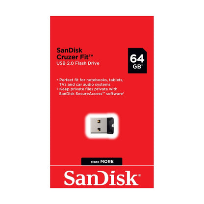 SanDisk Cruzer Fit 16GB 32GB 64GB USB 2.0 Flash Drive Memory Pen Laptop MAC