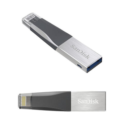 SanDisk iXpand Mini 128GB USB 3.0 Lightning Flash Drive iPhone iPad PC OTG Pen