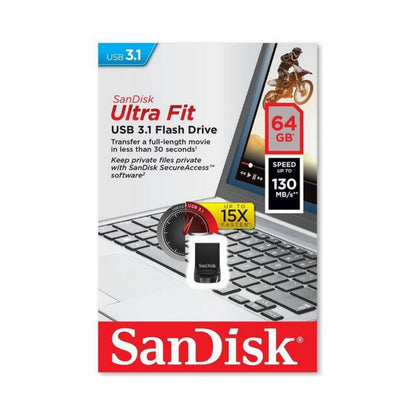 Sandisk Ultra Fit 32GB 64GB 128GB 256GB 512GB USB 3.1 Flash Drive Memory Pen