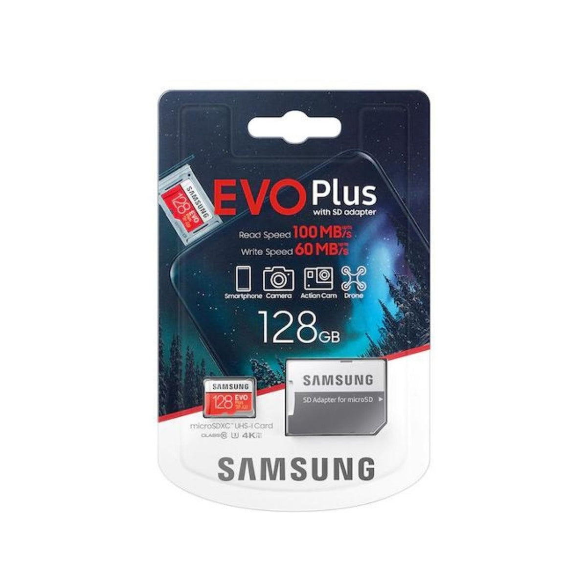 Samsung Evo Plus 128GB Micro SD Card SDXC 100MB/S Phone Memory TF Card 4K UHD