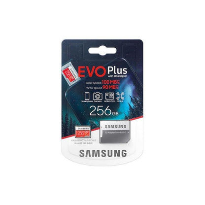 Samsung Evo Plus 256GB Micro SD Card SDXC 100MB/S Phone Memory TF Card 4K UHD