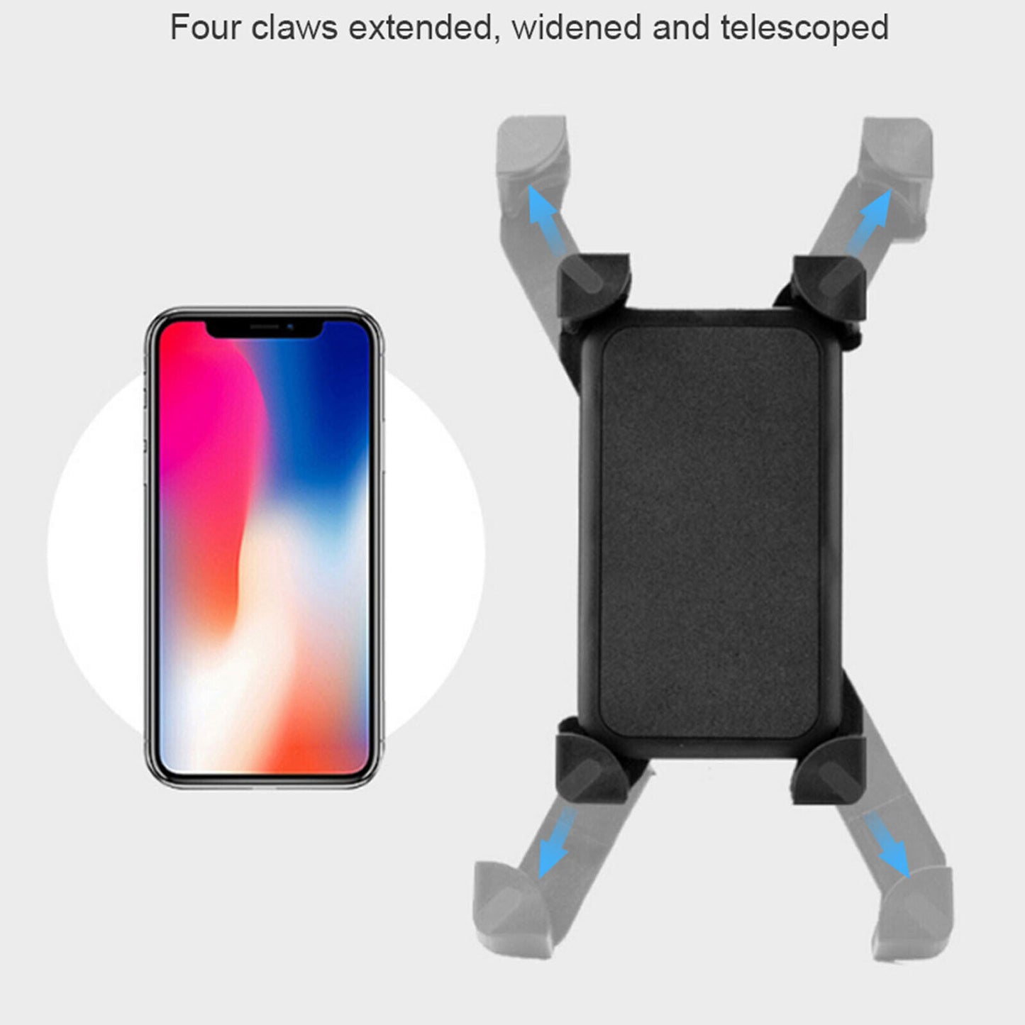 360° Rotation Mobile Phone Handlebar Mount Holder For Motorcycle Bicycle Bike