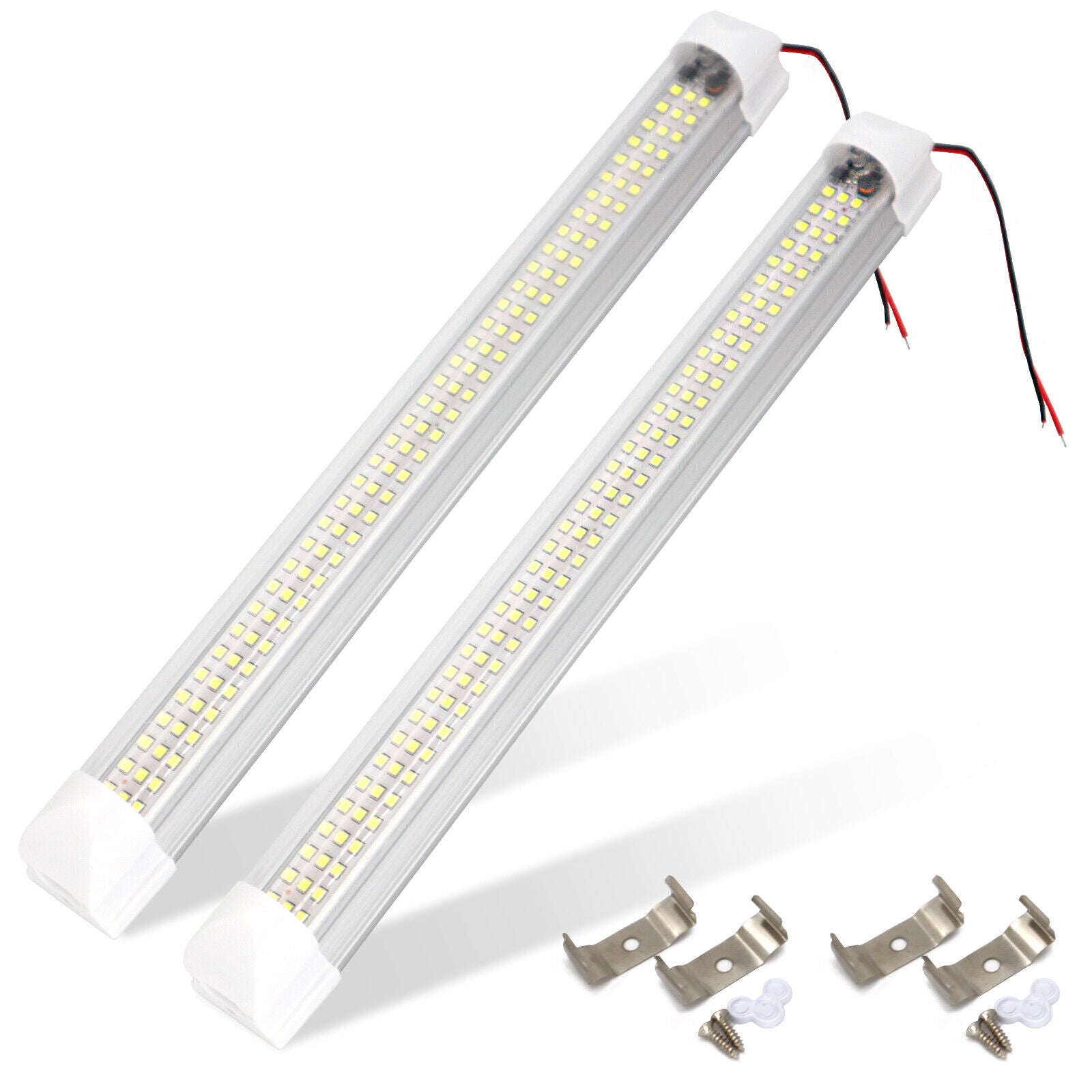 2x LED Strip Lights Bar Car 12V Camping Light Interior Lamp Caravan Boat Fishing