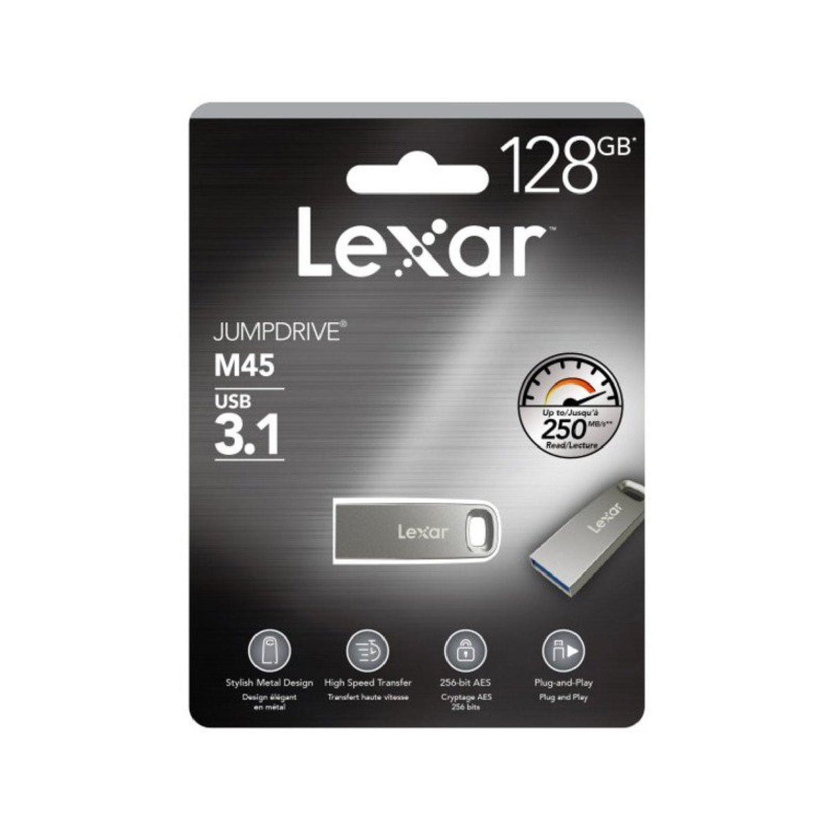 Lexar JumpDrive M45 128GB 250MB/S USB 3.1 Flash Drive Memory Stick Pen PC MAC