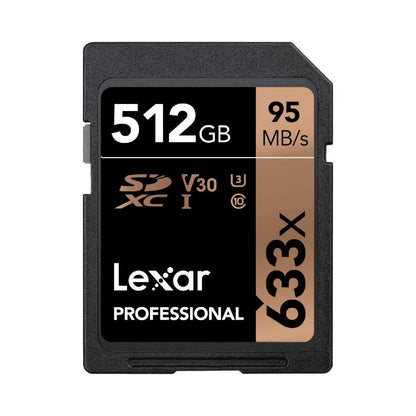 Lexar Professional 32GB 64GB 128GB 256GB 512GB SD Camera Memory Card DSLR 4K