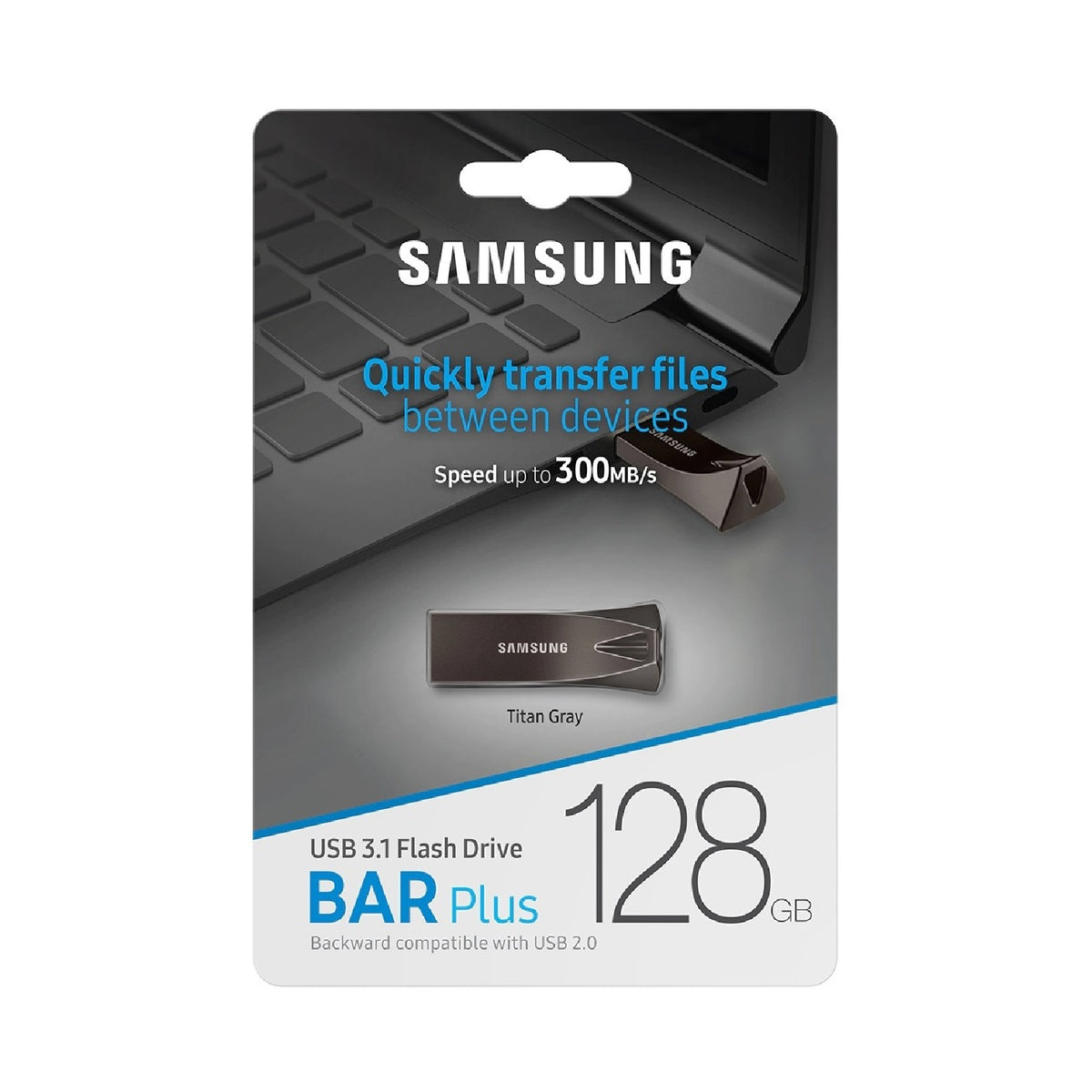 Samsung Bar Plus 128GB USB 3.1 Flash Drive 300MB/S Memory Stick Pen Drive Laptop