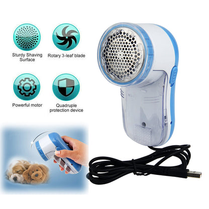 Portable USB Electric Lint Remover Pill Fluff Fuzz Fabric Sweater Clothes Shaver