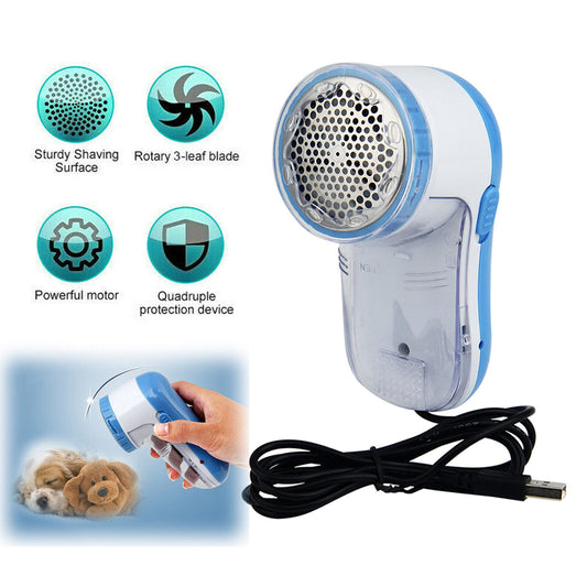 Portable USB Electric Lint Remover Pill Fluff Fuzz Fabric Sweater Clothes Shaver