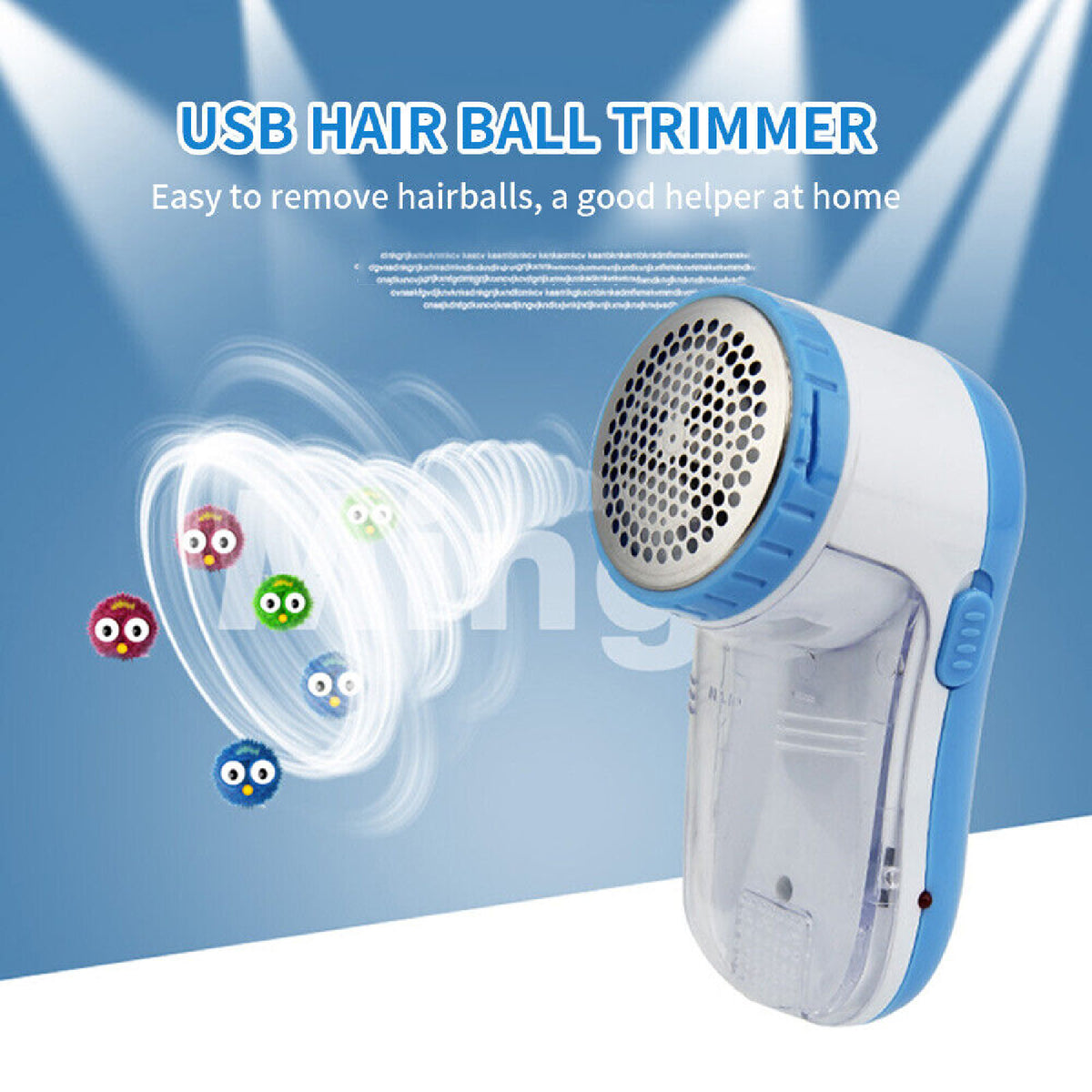 Portable USB Electric Lint Remover Pill Fluff Fuzz Fabric Sweater Clothes Shaver