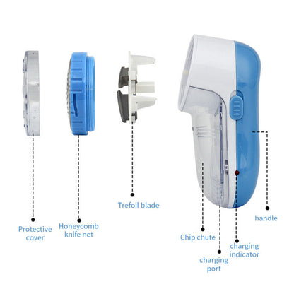 Portable USB Electric Lint Remover Pill Fluff Fuzz Fabric Sweater Clothes Shaver
