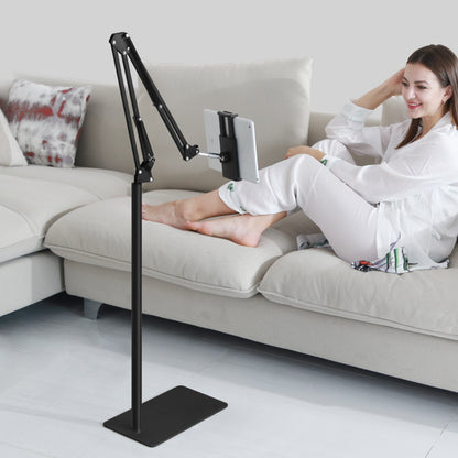 Portable Adjustable Hands Free Floor Stand Holder For Tablet Ipad Smart Phone