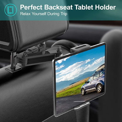 Universal Extendable Car Back Seat Headrest Long Mount Holder For IPad Tablet