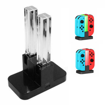 Nintendo Switch Console Joy-Con 4-Controller Charging Stand Dock Multi Charger