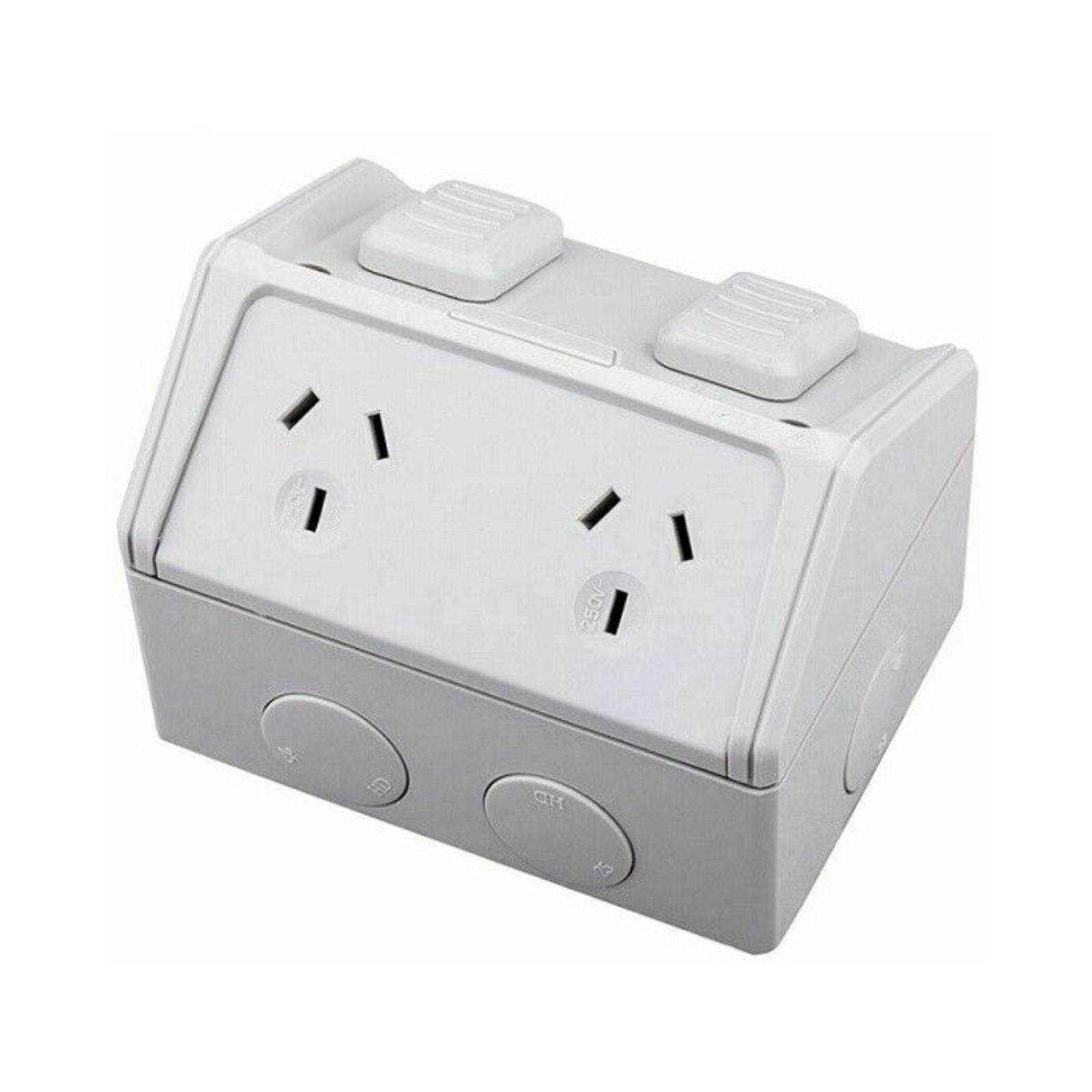 Weatherproof Double Power Point GPO Wall Outlet Supply Socket Weather External