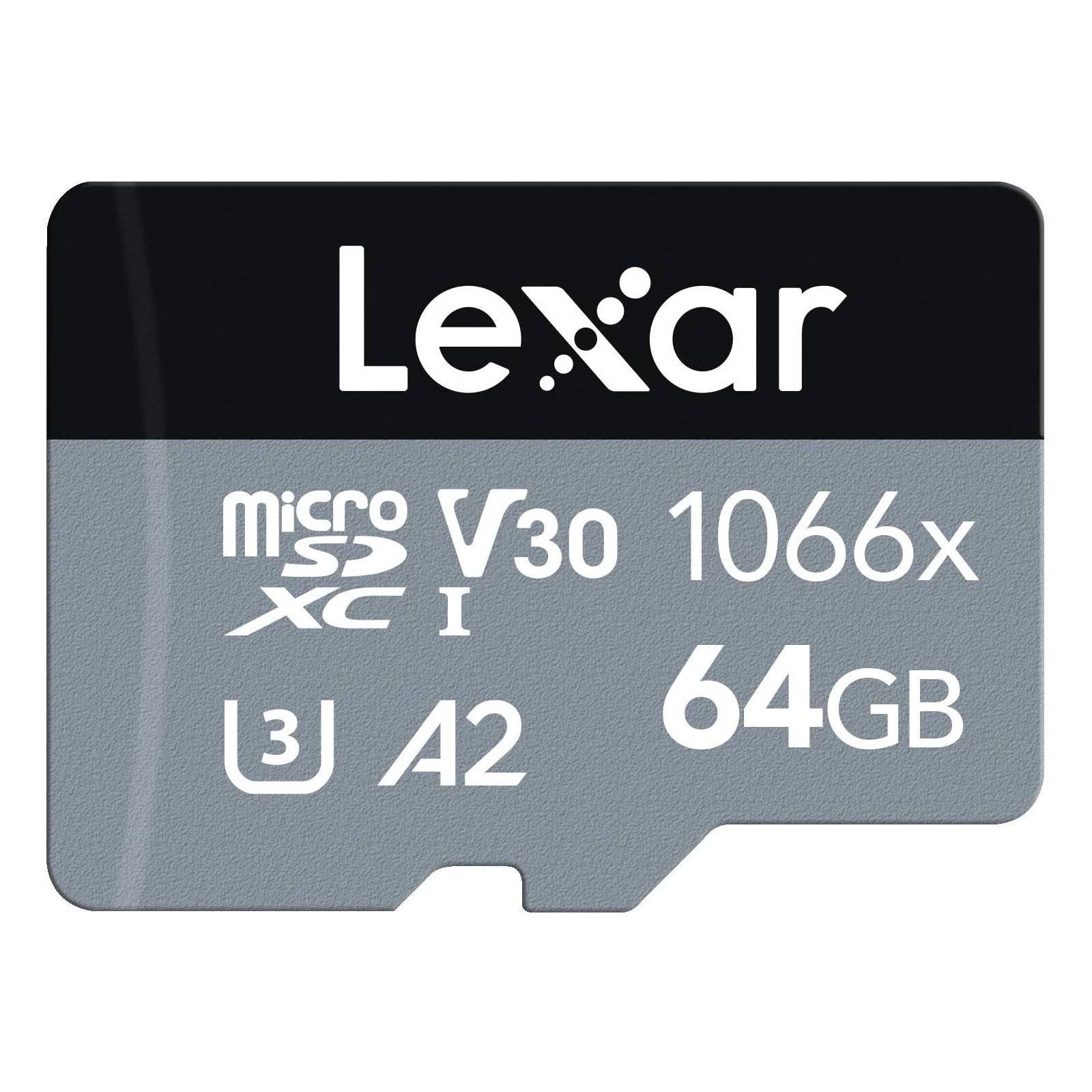 Lexar Professional 64GB Micro SD Card SDXC 160MB/S Phone Memory TF Card 4K Video