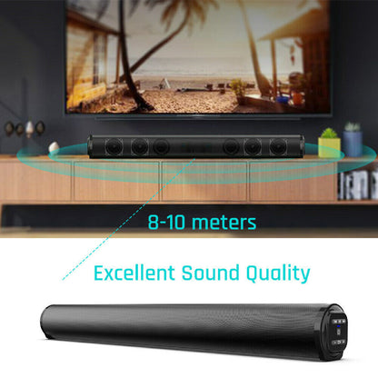 Wireless TV Soundbar Subwoofer Speaker Bluetooth 5.0 Home Surround Theater 40W
