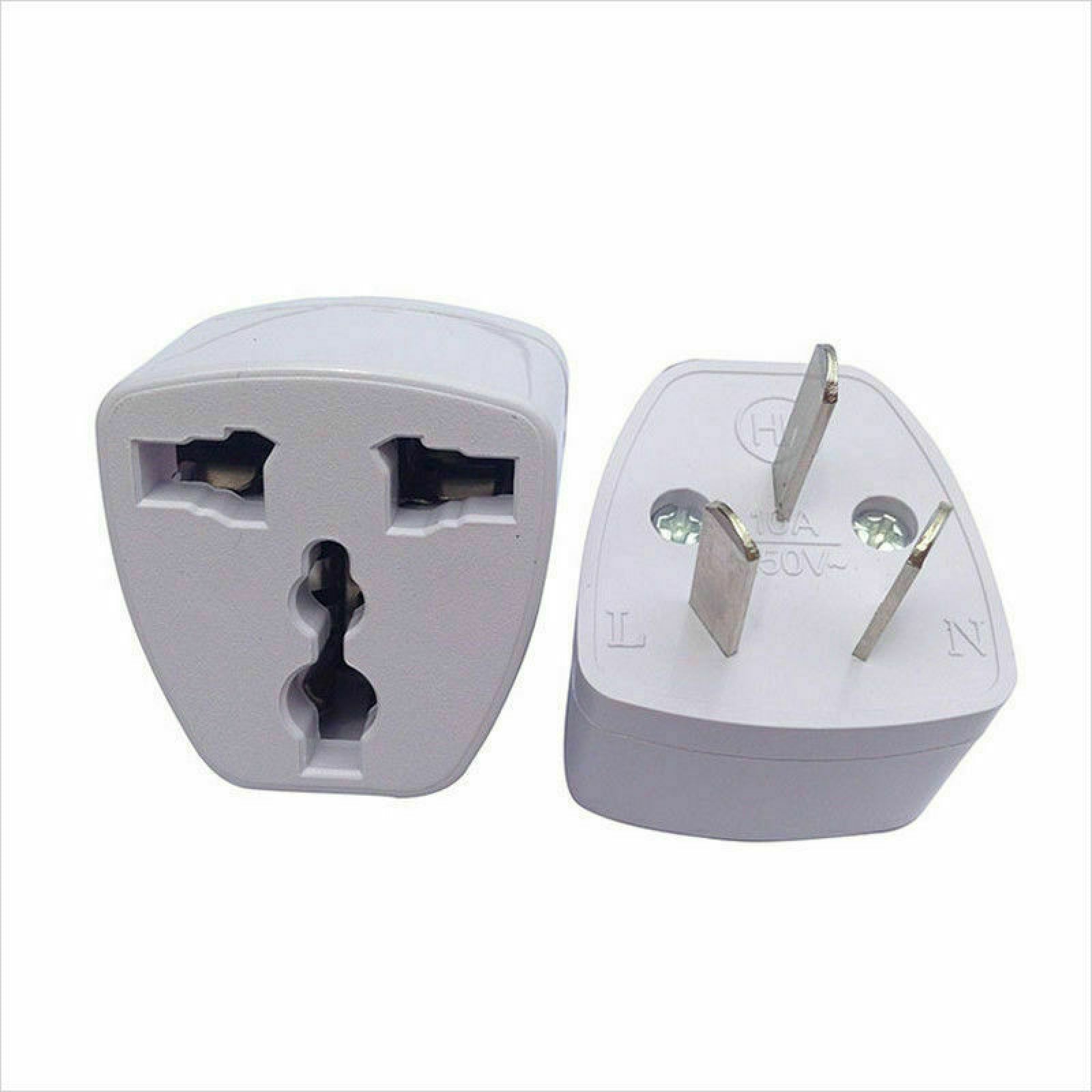 Universal Wall Power Plug Travel Adapter Outlet Converter 3pin US UK EU To AU