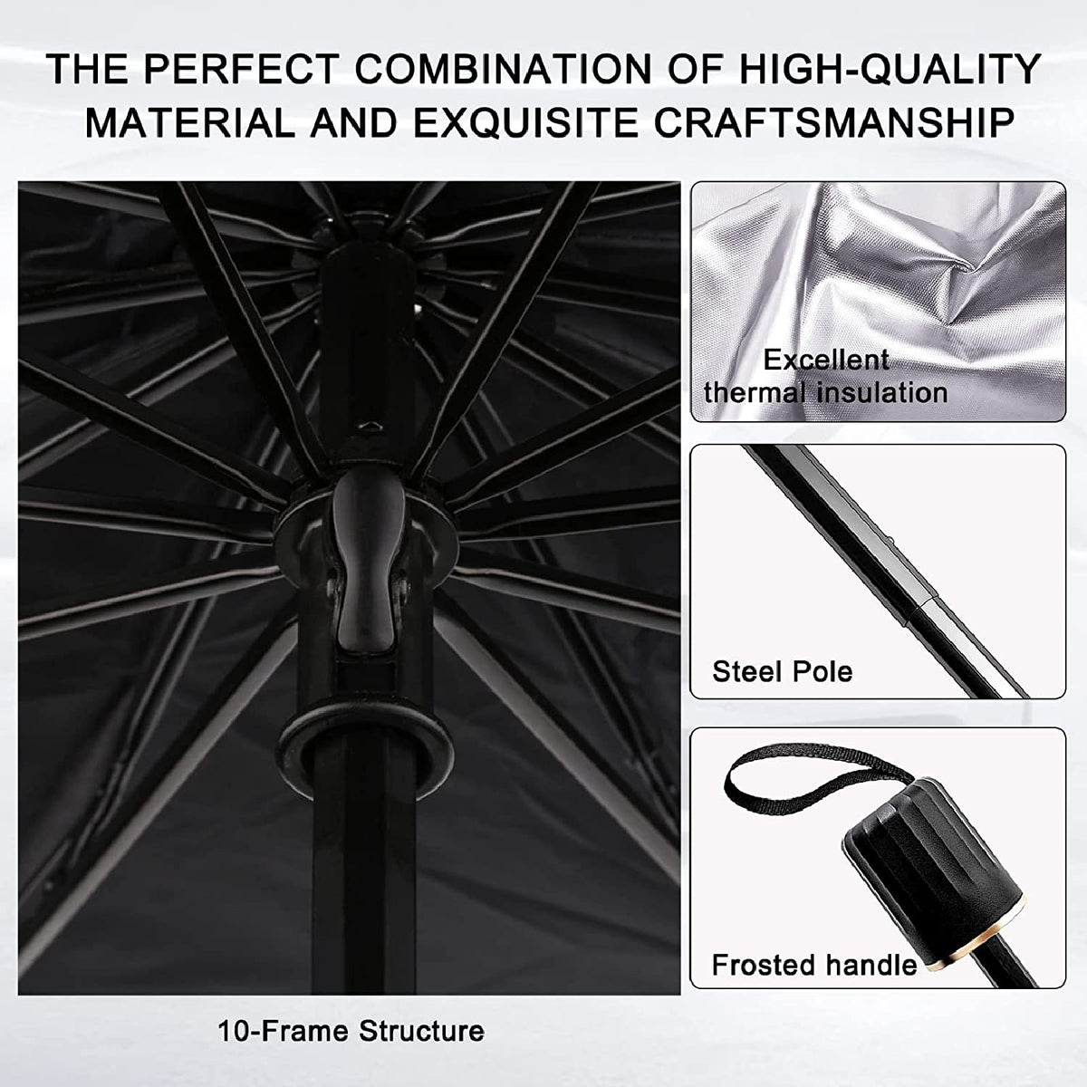 Foldable Car Windshield Sunshade Umbrella Front Window Visor Sun Shade Cover