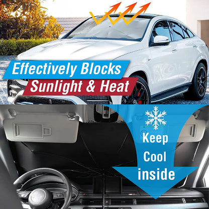 Foldable Car Windshield Sunshade Umbrella Front Window Visor Sun Shade Cover