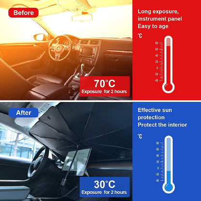Foldable Car Windshield Sunshade Umbrella Front Window Visor Sun Shade Cover