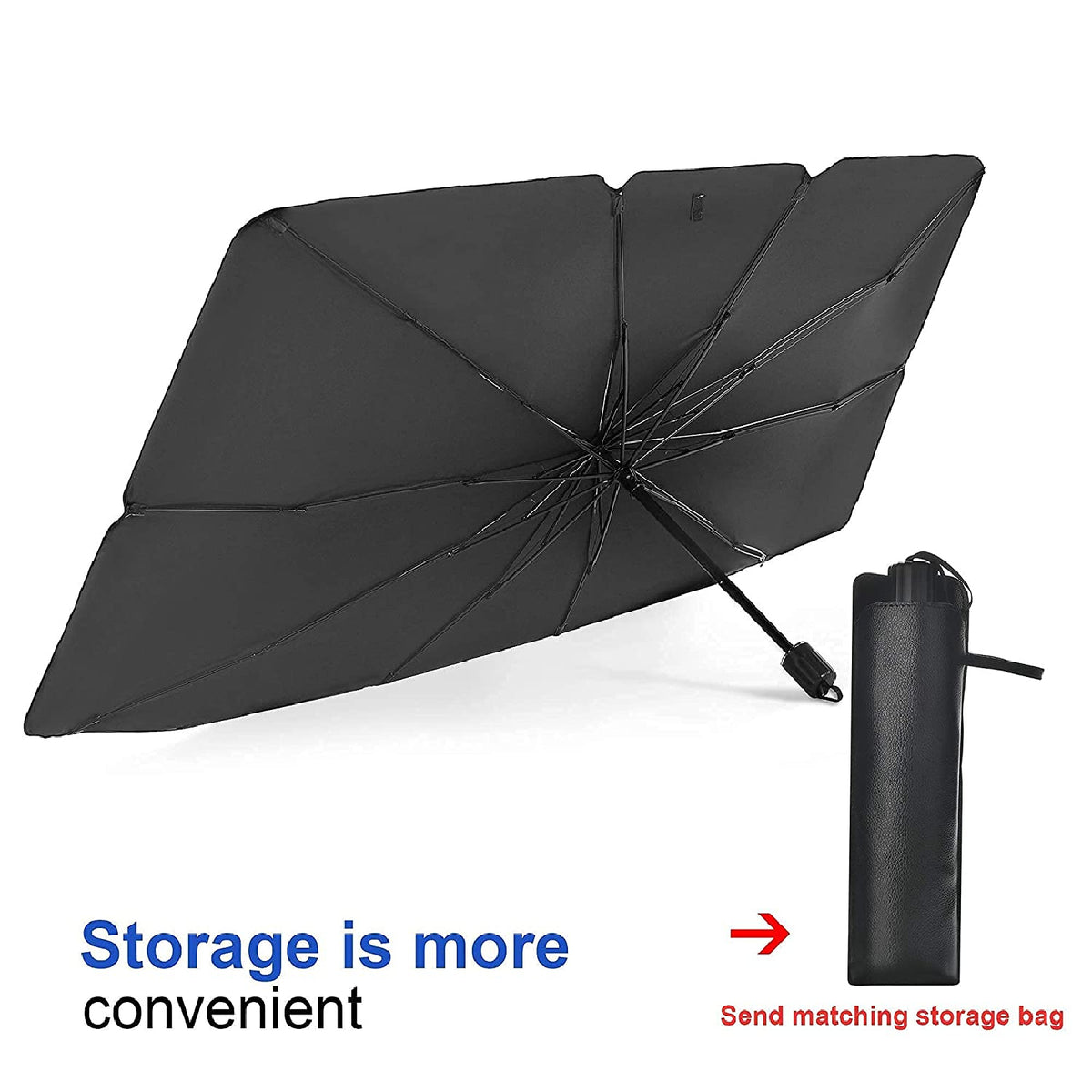 Foldable Car Windshield Sunshade Umbrella Front Window Visor Sun Shade Cover