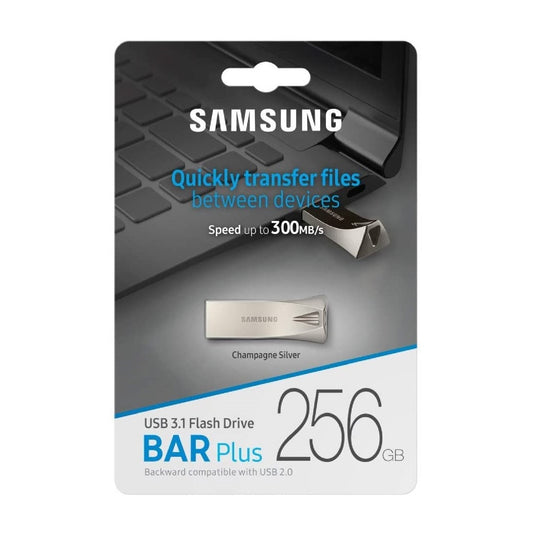 Samsung Bar Plus 256GB USB 3.1 Flash Drive 300MB/S Memory Stick Pen Drive Laptop