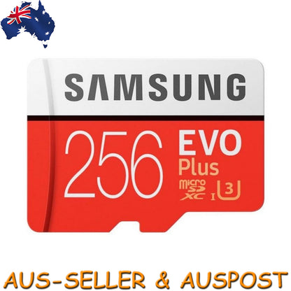 Samsung Evo Plus 256GB Micro SD Card SDXC 100MB/S Phone Memory TF Card 4K UHD