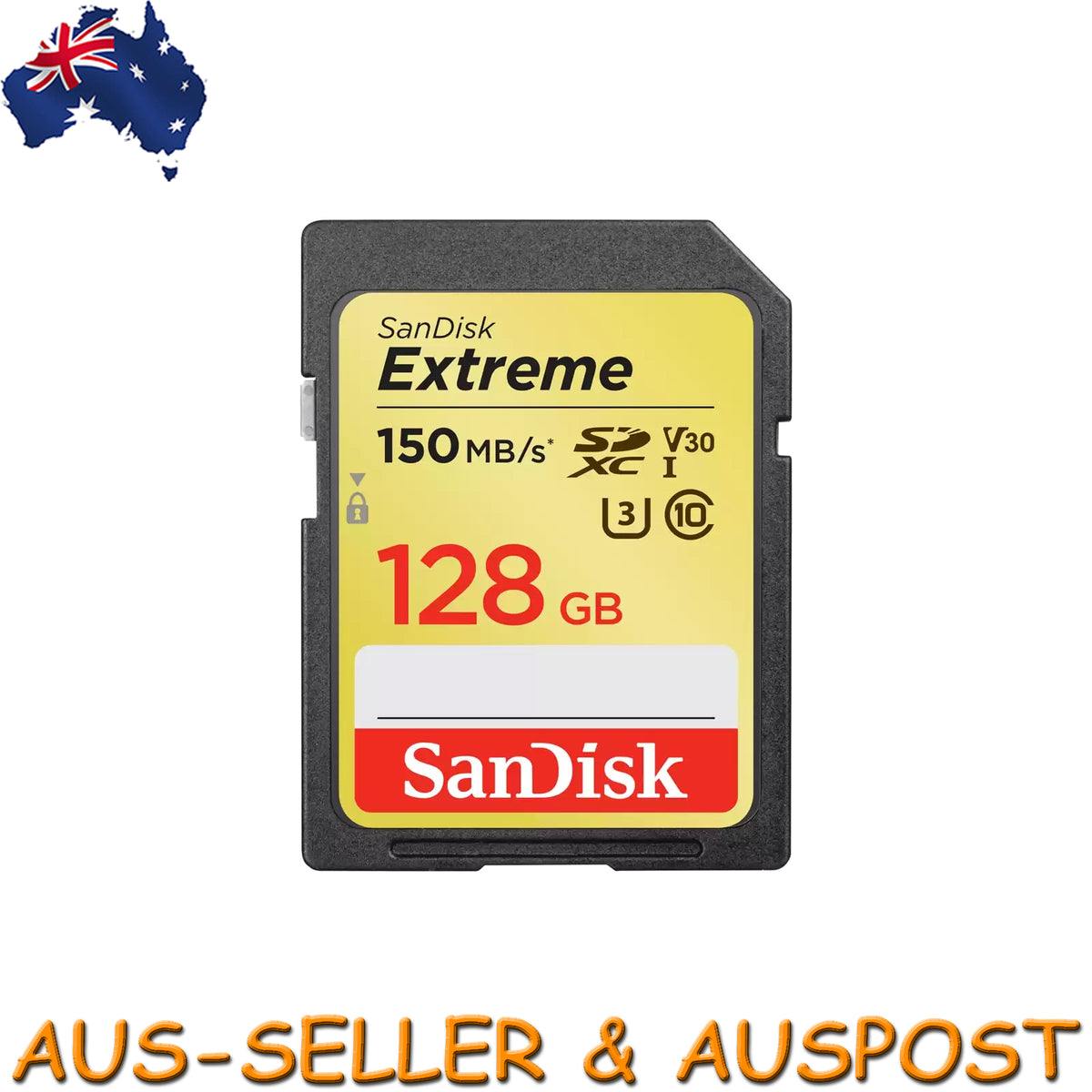 SanDisk Extreme 128GB SDXC 150MB/S Class 10 SD Camera Memory TF Card DSLR 4K UHD