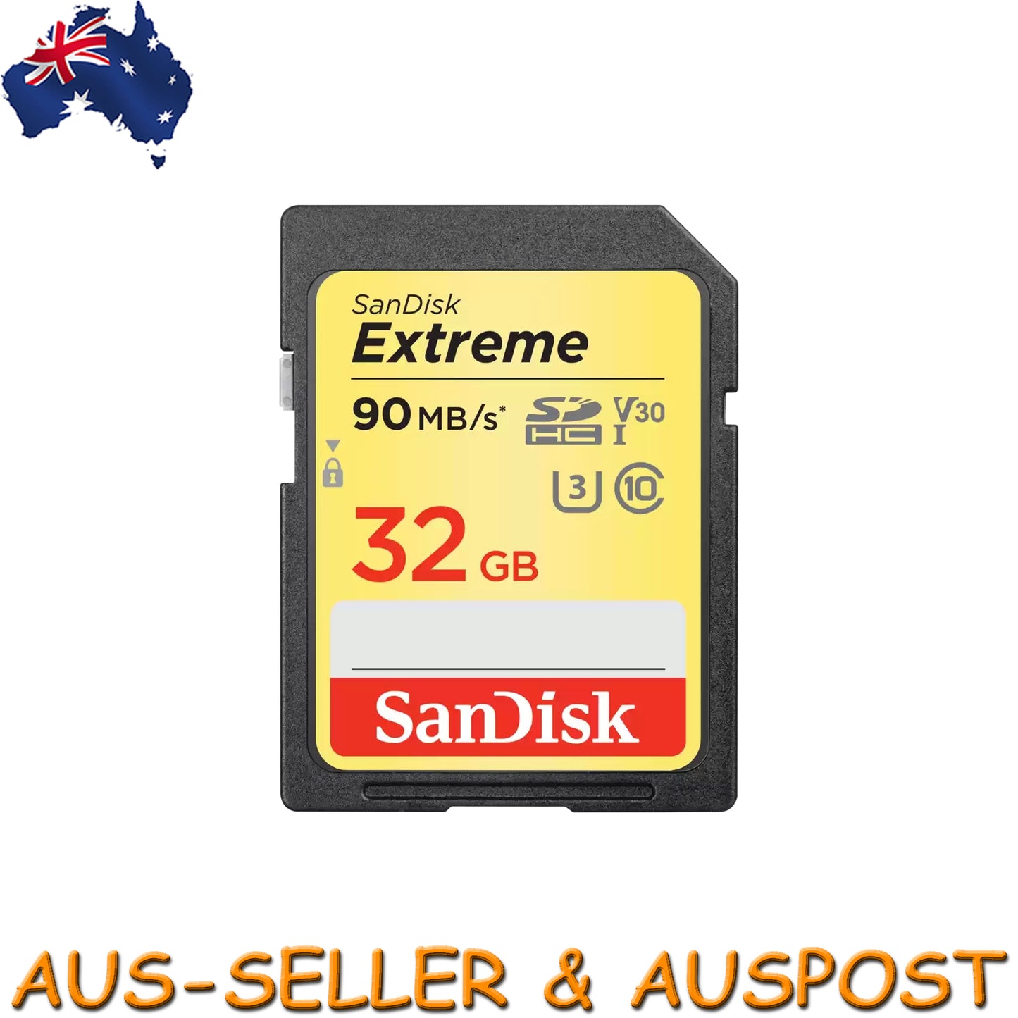 SanDisk Extreme 32GB SDHC 90MB/S Class 10 SD Camera Memory TF Card DSLR 4K UHD