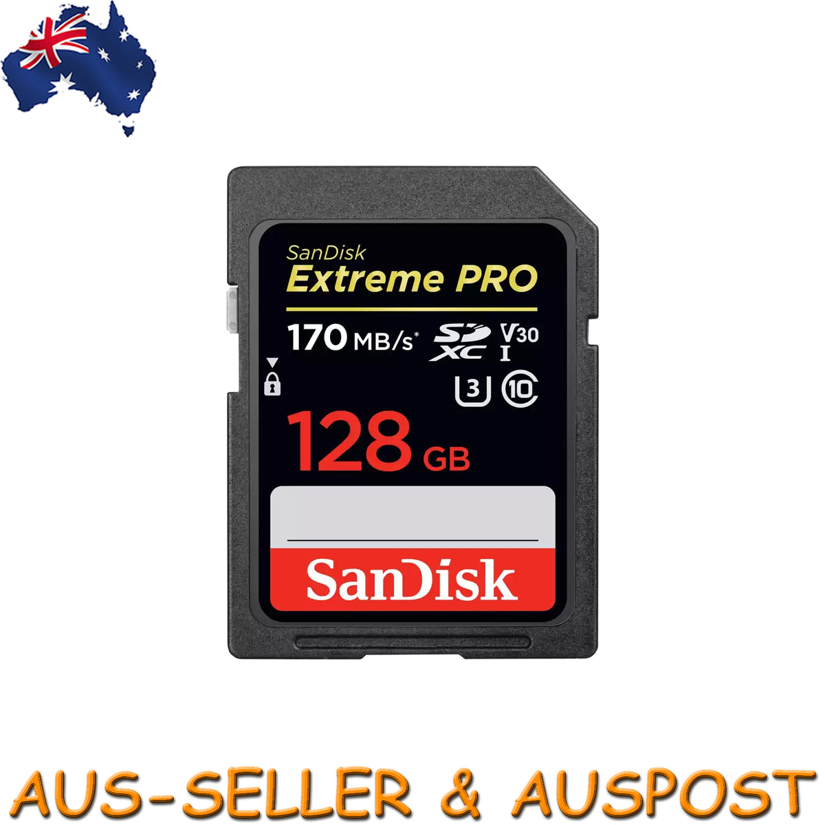 SanDisk Extreme Pro 128GB SDXC 170MB/S SD Camera Memory TF Card DSLR 4K UHD