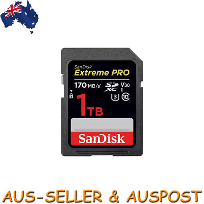 SanDisk Extreme Pro 1TB SDXC UHS-I 170MB/S SD Camera Memory TF Card DSLR 4K UHD