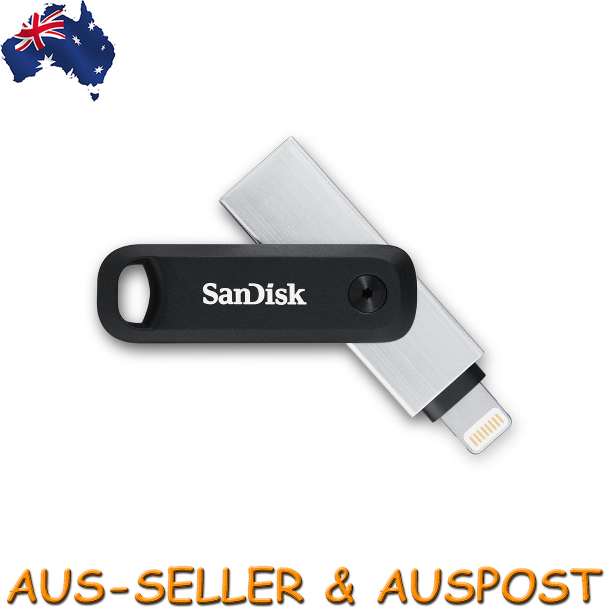 SanDisk iXpand Go 128GB USB 3.0 Lighting Flash Drive iPhone iPad PC OTG Pen