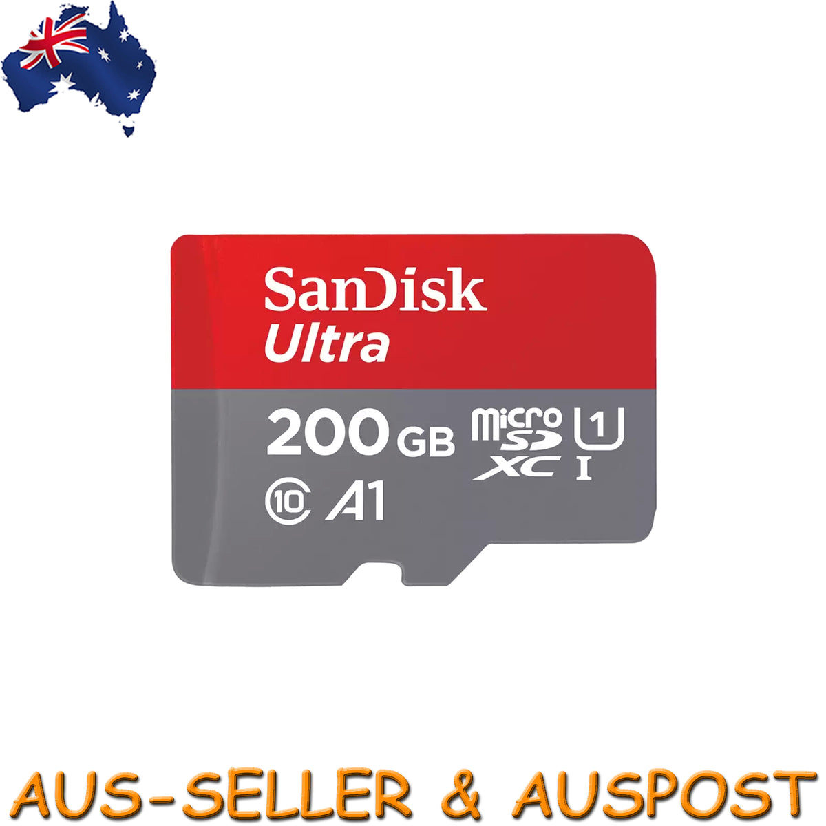 SanDisk Ultra 200GB Micro SD SDXC Card 120MB/S Mobile Tablet Memory Card Full HD