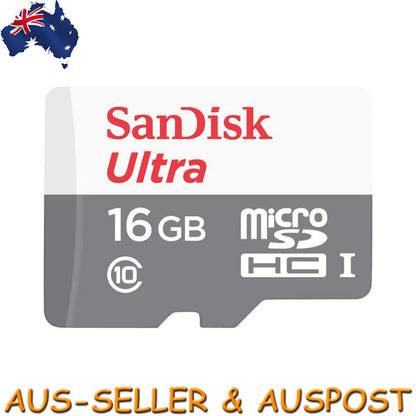 SanDisk Ultra 16GB Micro SD SDHC Card 80MB/S Mobile Tablet Memory Card Full HD