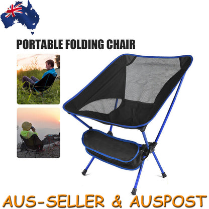 Portable Lightweight Folding Camping Chair Fishing Hiking Beach Seat W/ Bag