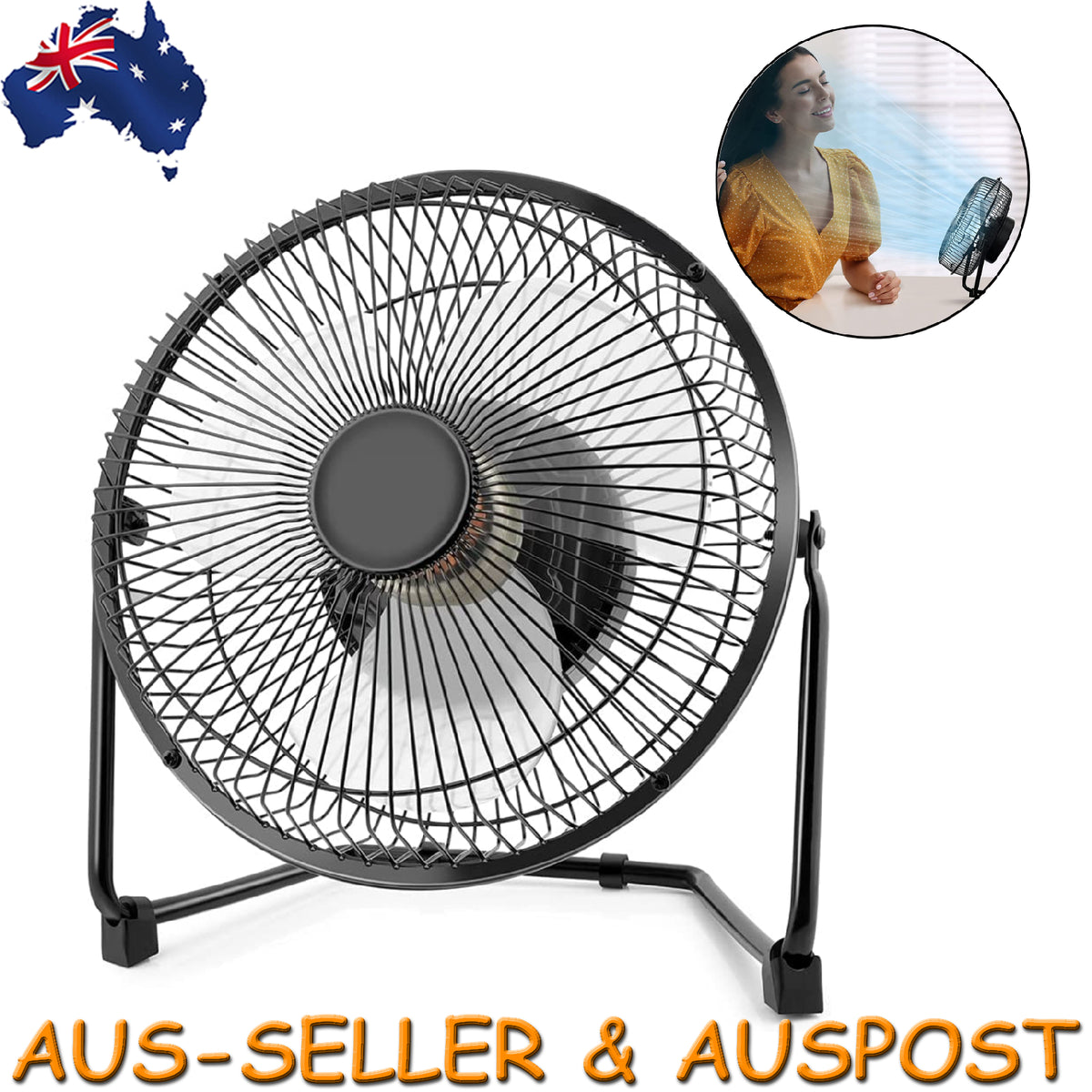 Portable USB Powered Mini Desk Fan Rechargeable Travel Small Fan Cooling Cooler
