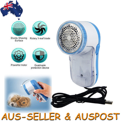 Portable USB Electric Lint Remover Pill Fluff Fuzz Fabric Sweater Clothes Shaver