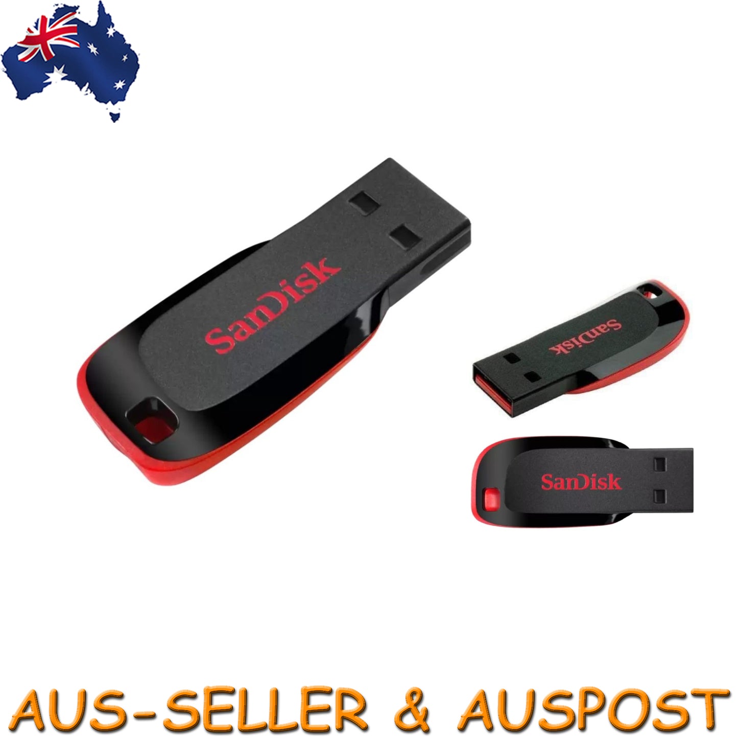 SanDisk Cruzer Blade 16GB 32GB 64GB 128GB USB 2.0 Flash Drive Memory Pen PC MAC