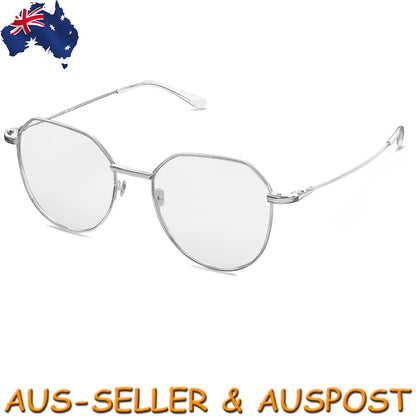 MANI VANCE Quincy Silver Blue Light Blocking Computer Glasses Eye Protection