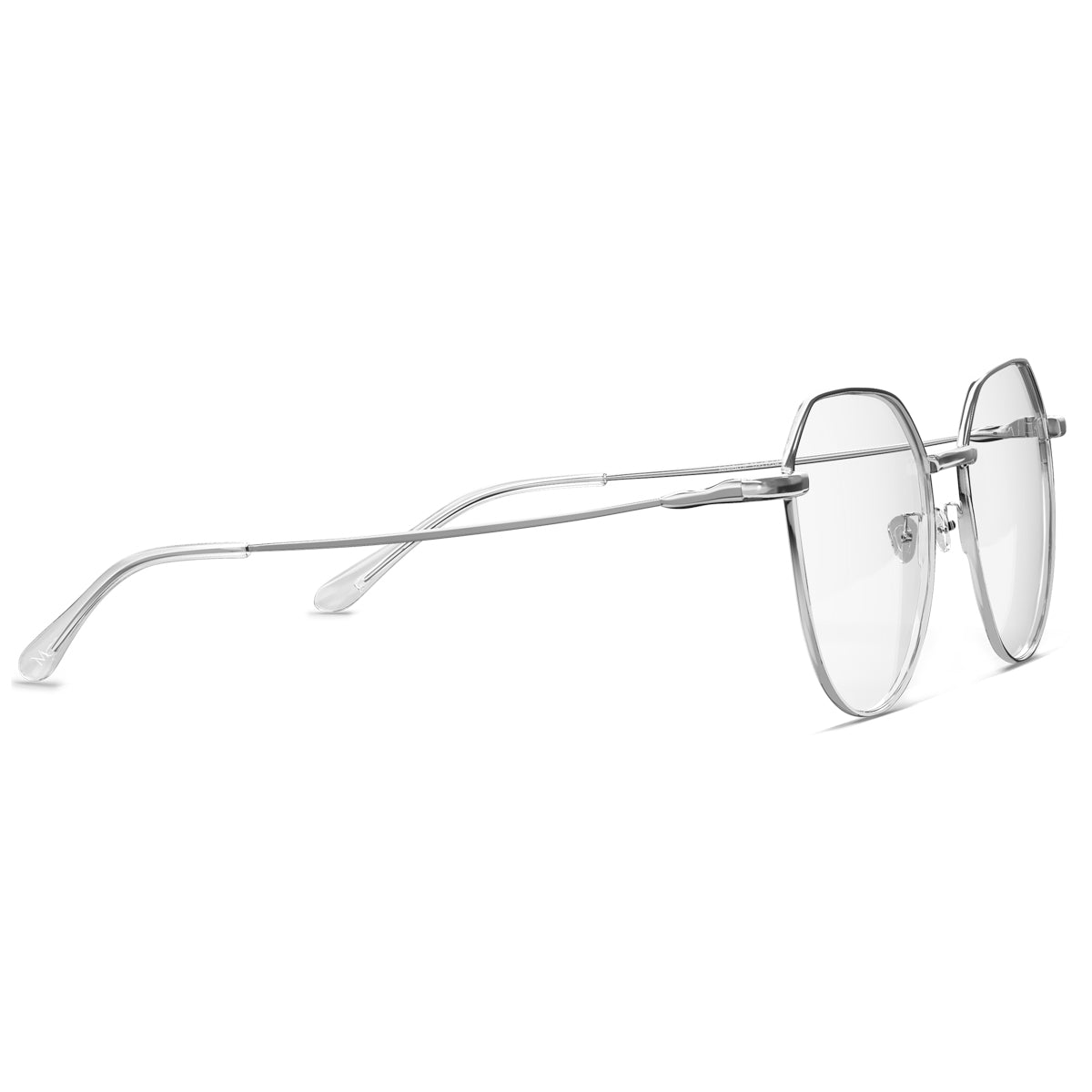 MANI VANCE Quincy Silver Blue Light Blocking Computer Glasses Eye Protection