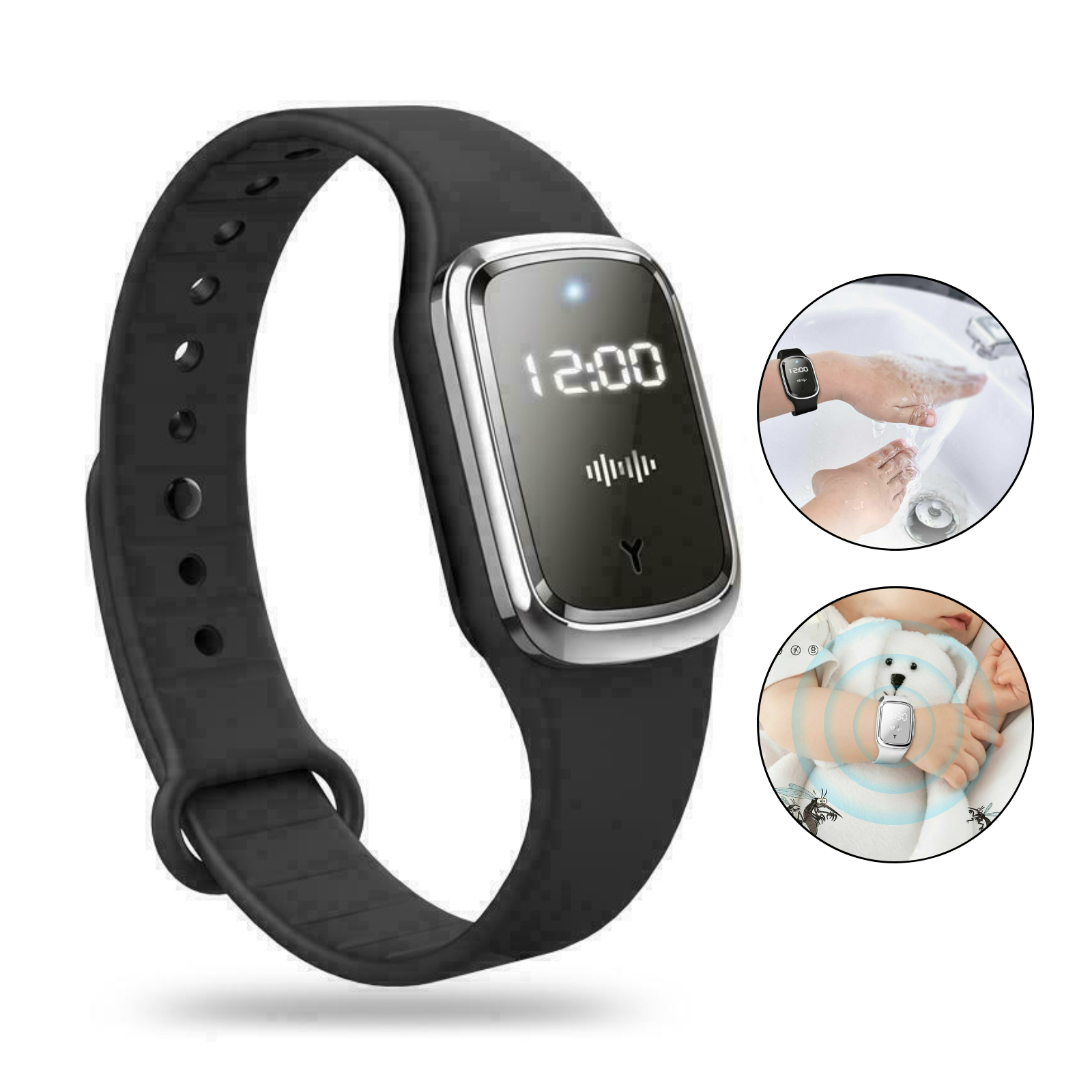 Ultrasonic Anti-Mosquito Repellent Wrist Watch Bug Insect Repeller Bracelet