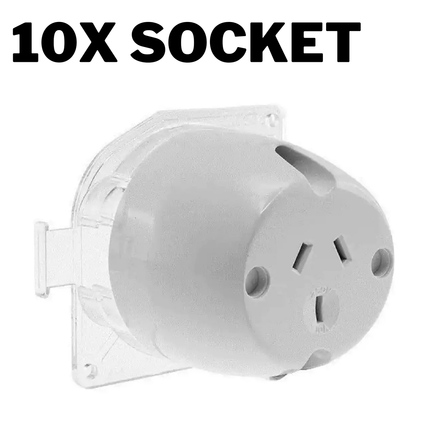 Surface Socket Plug Base 10A Electrical Outlet for Downlight, Fan