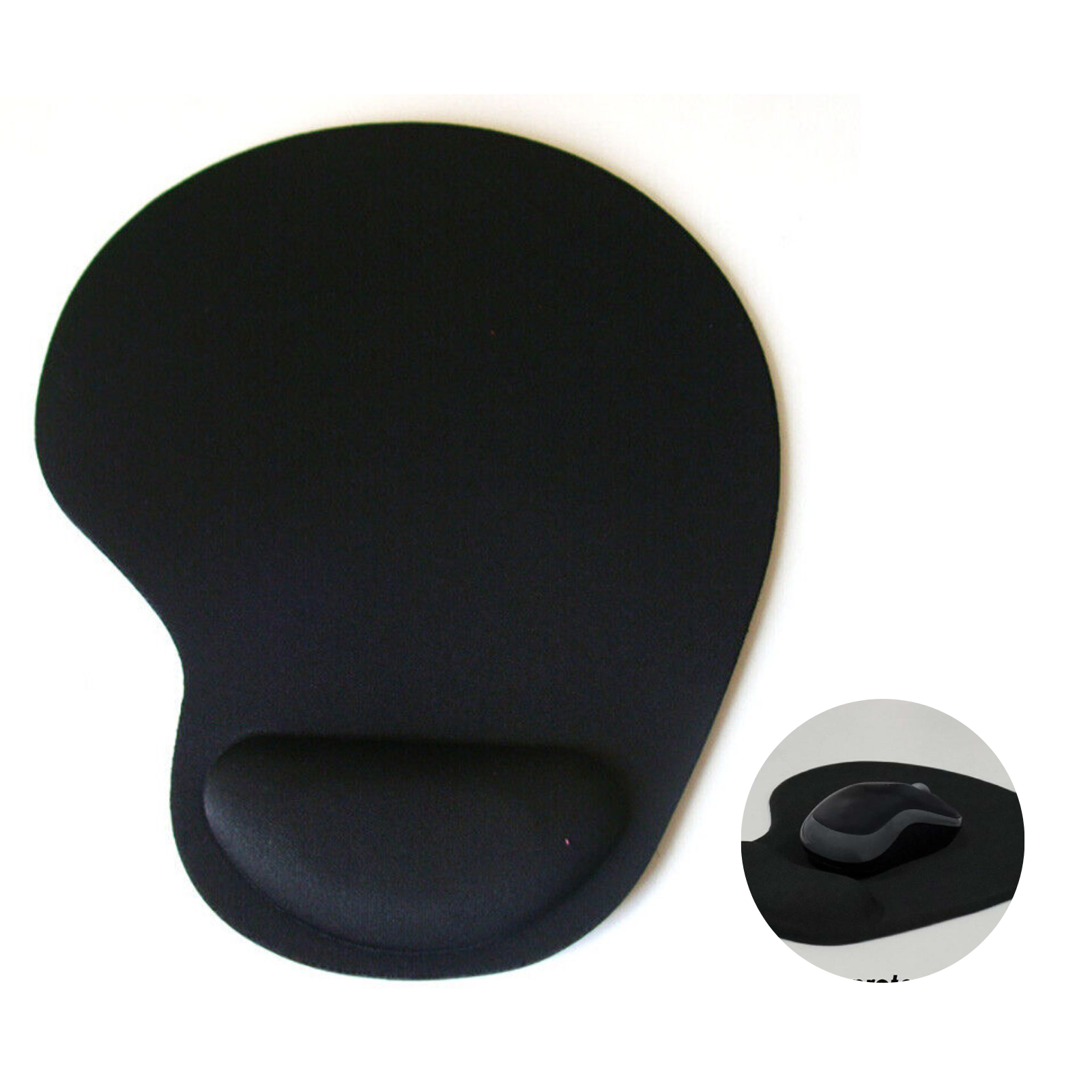 Ergonomic Mouse Pad With Wrist Rest HOCO GM30 Ergonomic Wrist Rest Mouse Comfortable Pad For Office Accessories Non Slip Mice Soft Mousepad For PC Laptop Computer Mouse Pad With Gel Wrist Rest - Foto 1