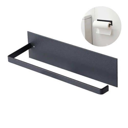 Paper Towel Holder Hanger Rack Under Cabinet Roll Cup Kitchen Shelf Organizer