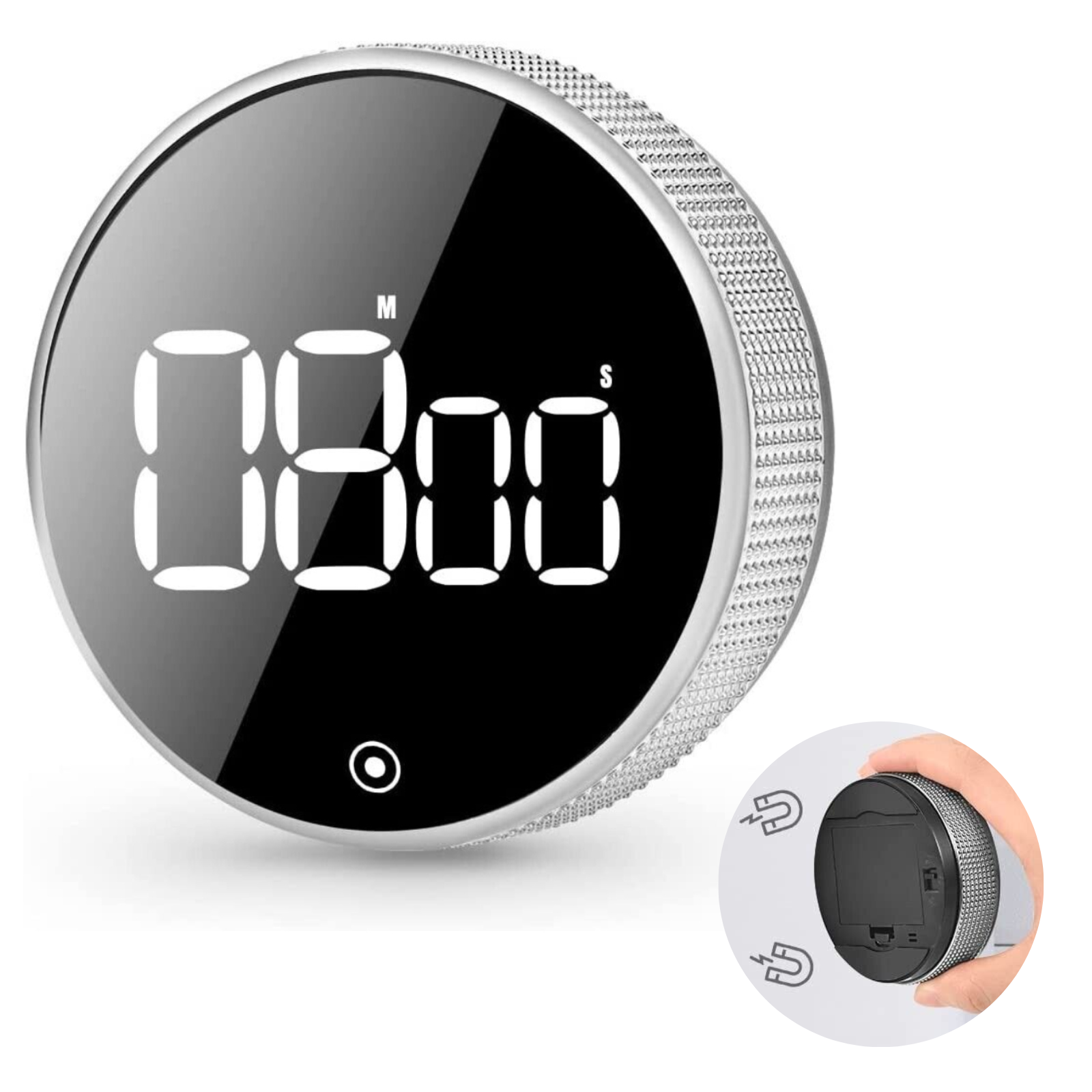 Magnetic LED Digital Kitchen Timer Large LCD Countdown Loud Alarm Stopwatch Work