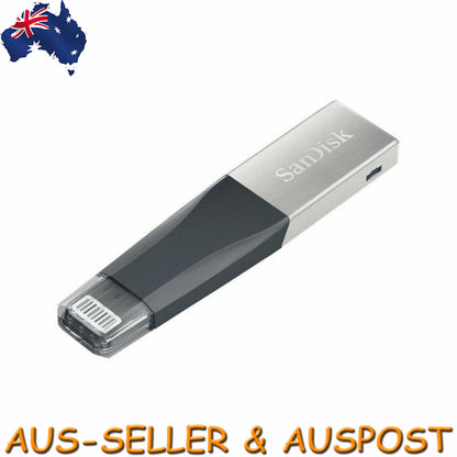 SanDisk iXpand Mini 128GB USB 3.0 Lightning Flash Drive iPhone iPad PC OTG Pen
