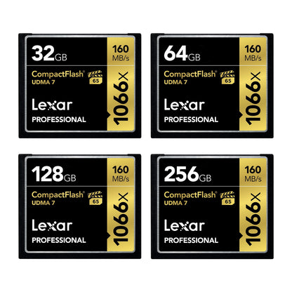 Lexar Professional UDMA7 32GB 64GB 128GB 256GB Compact Flash CF Memory Card DSLR