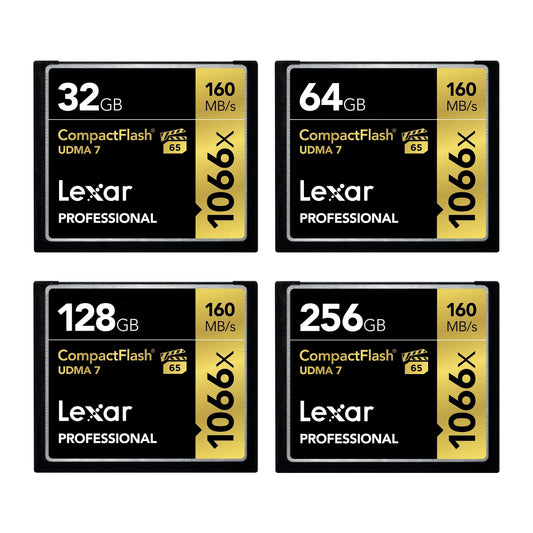 Lexar Professional UDMA7 32GB 64GB 128GB 256GB Compact Flash CF Memory Card DSLR