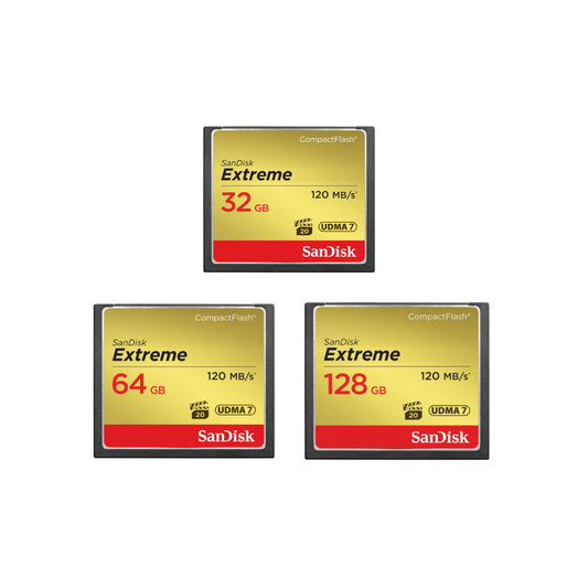 SanDisk Extreme UDMA7 32GB 64GB 128GB Compact Flash CF Memory Card DSLR Full HD